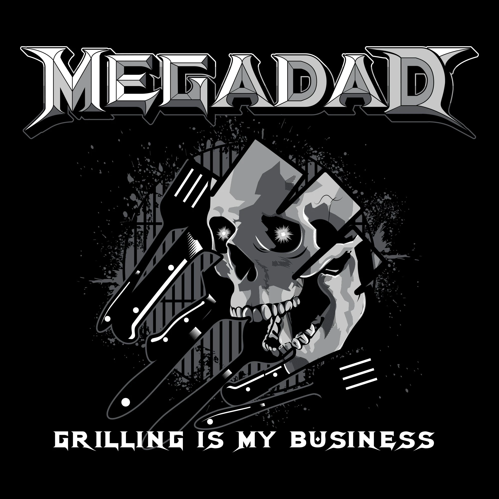 MegaDad T-Shirt - Black 7 MegaDad T-Shirt - Black - Image 5