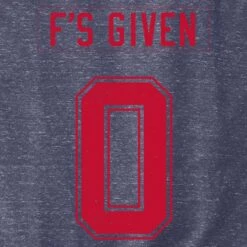 Zero F's Given Terry Crew Sweatshirt - Navy Heather -Daily Clothing Store GS5475 ZeroF sGivenTerryCrewSweatshirt NavyHeather STANDARD WEB READY BackArt