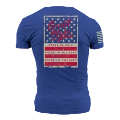 Grunt Style Stars & Bars T-Shirt - Royal -Daily Clothing Store GS5484 GruntStyleStars BarsMen sTee Royal WEB READY 2022bk