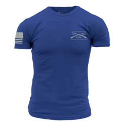 Grunt Style Stars & Bars T-Shirt - Royal -Daily Clothing Store GS5484 GruntStyleStars BarsMen sTee Royal WEB READY 2022frt