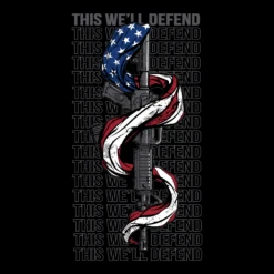 Women's This We'll Defend 2A V-Neck - Black -Daily Clothing Store GS5488 Women sThisWe llDefend2A Black WEB READY 2022backartonly