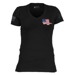 Women's This We'll Defend 2A V-Neck - Black -Daily Clothing Store GS5488 Women sThisWe llDefend2A Black WEB READY 2022frt