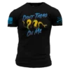 Retro Don't Tread On Me T-Shirt - Black -Daily Clothing Store GS5489 RetroDon tTreadOnMe WEB READY Front