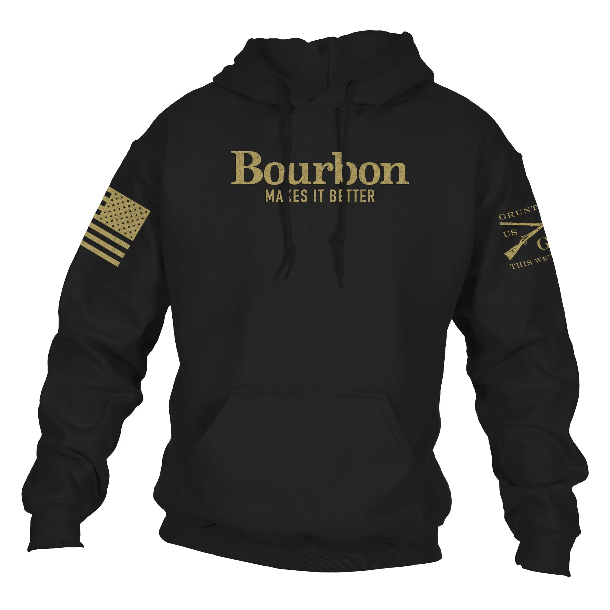 Bourbon Makes It Better Hoodie - Black 3 Bourbon Makes It Better Hoodie - Black