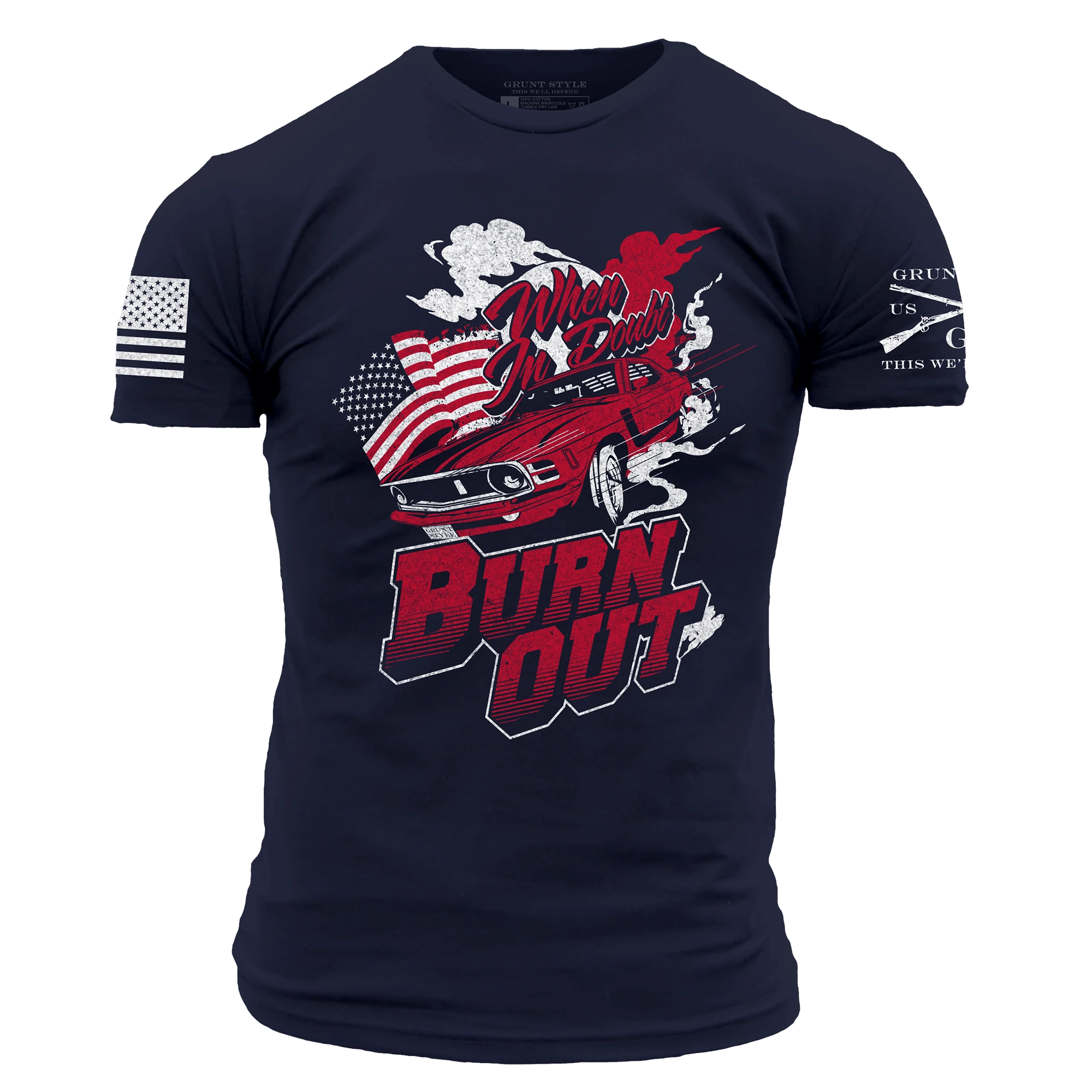 Burn Out T-Shirt- Navy 3 Burn Out T-Shirt- Navy