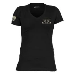 Women's Grunt Style Stars & Bars V-Neck - Black 13 Women's Grunt Style Stars & Bars V-Neck - Black -Daily Clothing Store GS5575 GruntStyleStars BarsWomen sV Neck Black Black WEB READY 2022frt