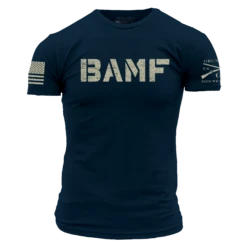 BAMF T-Shirt - Midnight Navy -Daily Clothing Store GS5603 BAMFMen sTee MidnightNavy WEB READY Front