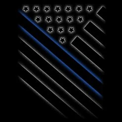 Support Blue Line T-Shirt - Black -Daily Clothing Store GS5604 Support Blue Line Men s Tee Black WEB READY Artwork