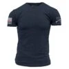 Red Line Flag Basic T-Shirt - Midnight Navy -Daily Clothing Store GS5718 Men sRedLineFlagBasicTee MidnightNavy WEB READY front