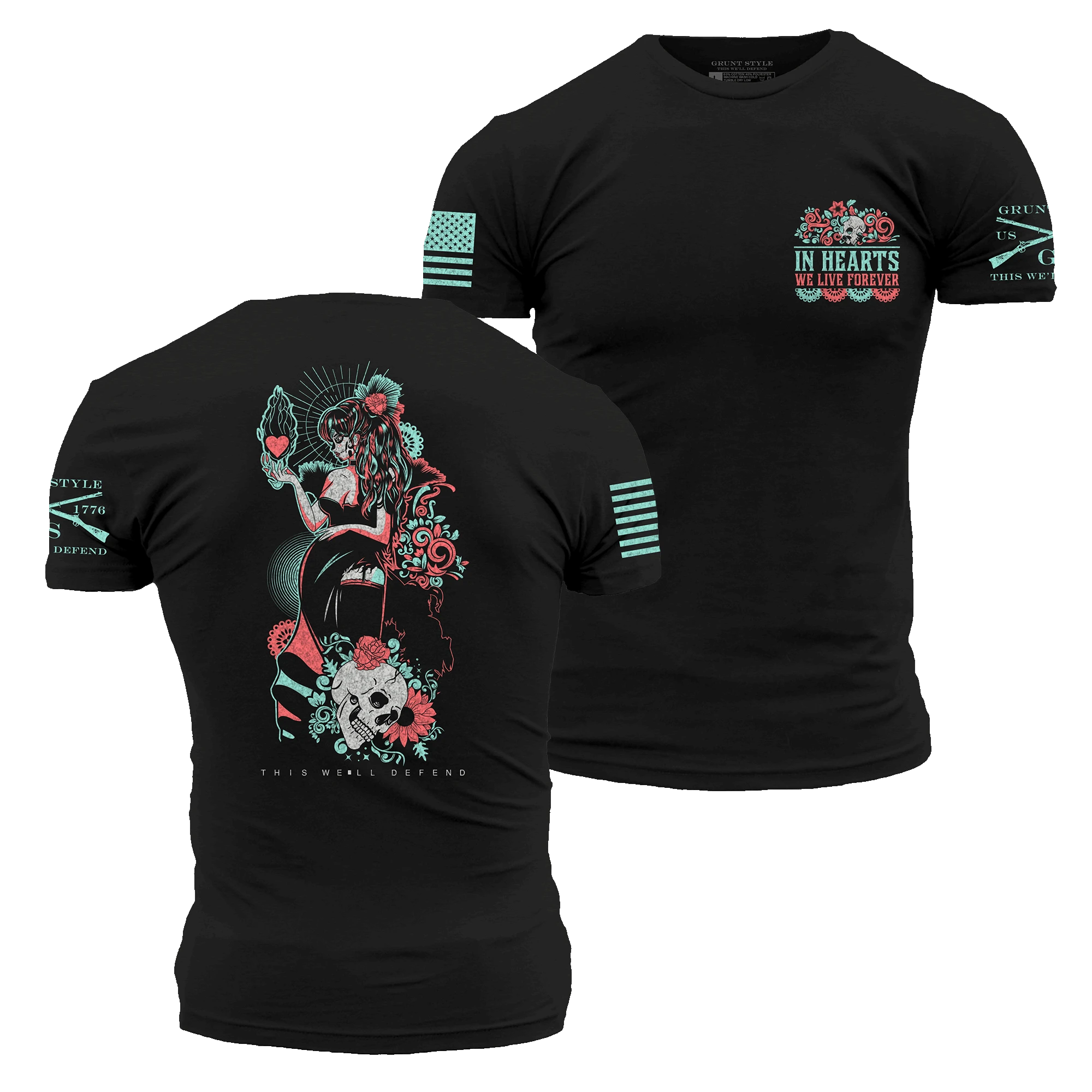 In Hearts We Live Forever T-Shirt - Black 3 In Hearts We Live Forever T-Shirt - Black