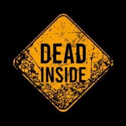 Dead Inside T-Shirt - Black -Daily Clothing Store GS5737 Men sDeadInsideTee Black WEB READY 2023art