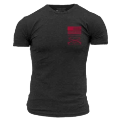 Red Blood Blue Collar™ T-Shirt - Charcoal 16 Red Blood Blue Collar™ T-Shirt - Charcoal -Daily Clothing Store GS5758 Men sRedBloodBlueCollarTee Charcoal WEB READYFront