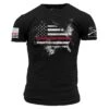 Red Line American Acid T-Shirt - Black -Daily Clothing Store GS5770 Men sRedLineAmericanAcidTee Black WEB READY Front
