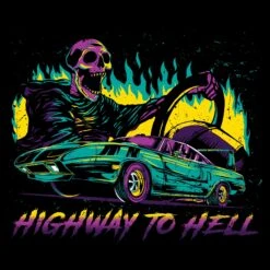 Highway To Hell T-Shirt - Black -Daily Clothing Store GS5773 Men sHighwayToHellTee Black WEB READY BackArt