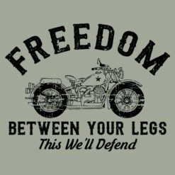 Freedom Between Your Legs T-Shirt - Light Sage -Daily Clothing Store GS5774 Men sFreedomBetweenYourLegsTee LightSage WEB READY ART