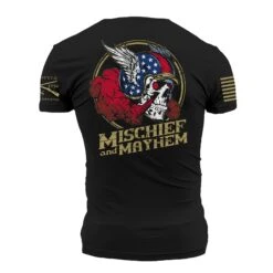 Mischief And Mayhem T-Shirt - Black -Daily Clothing Store GS5777 Men sMischiefandMayhemTee Black WEB READY 2023bk