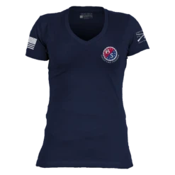 Women's Kick Ass Brewing V-Neck - Midnight Navy -Daily Clothing Store GS5779 Women sKickAssBrewingV Neck MidnightNavyWEB READY Front