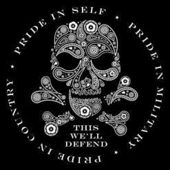 Women's Death Paisley V-Neck - Black -Daily Clothing Store GS5783 Women sDeathPaisleyV Neck Black WEB READY BackArt