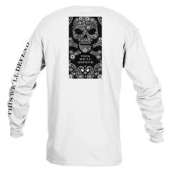 Death Paisley Long Sleeve - White -Daily Clothing Store GS5784 Men sDeathPaisleyLongSleeve White WEB READY Back