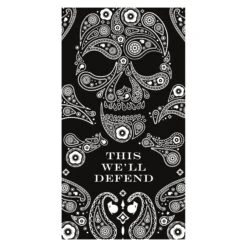 Death Paisley Long Sleeve - White -Daily Clothing Store GS5784 Men sDeathPaisleyLongSleeve White WEB READY BackART