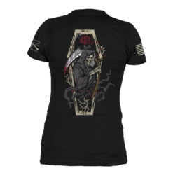 Women's Grim Reaper V-Neck - Black 12 Women's Grim Reaper V-Neck - Black -Daily Clothing Store GS5787 Women sGrimReaperV Neck Black WEB READY 2023bk