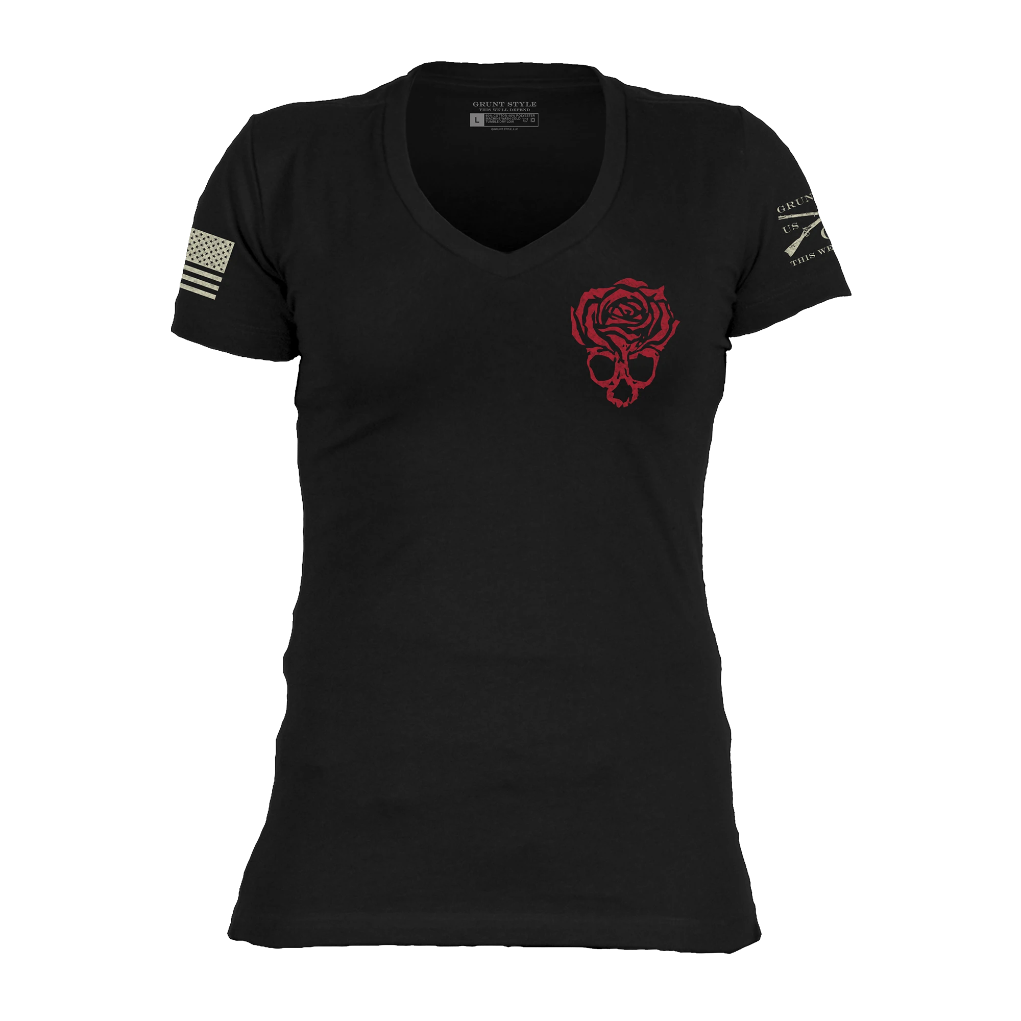 Women's Grim Reaper V-Neck - Black 6 Women's Grim Reaper V-Neck - Black - Image 4