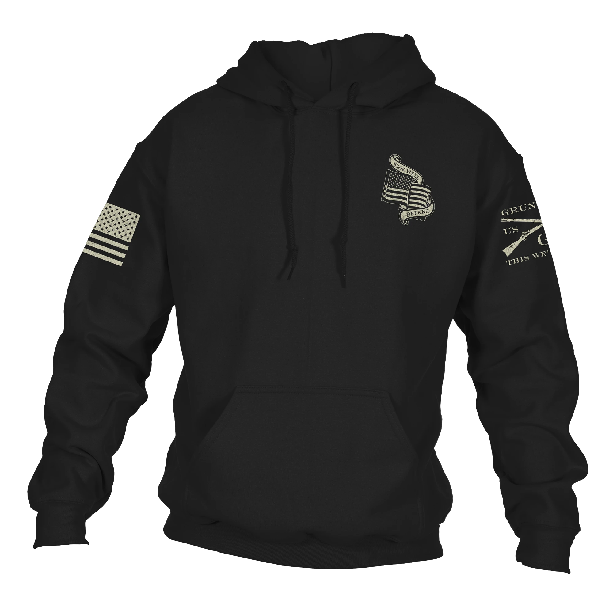 No Sacrifice No Victory Hoodie - Black 8 No Sacrifice No Victory Hoodie - Black - Image 6