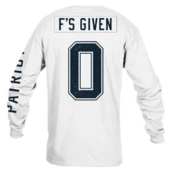 Zero F's Given Long Sleeve - White -Daily Clothing Store GS5800 Men sZeroF sGivenLongSleeve White STANDARD WEB READY BACK