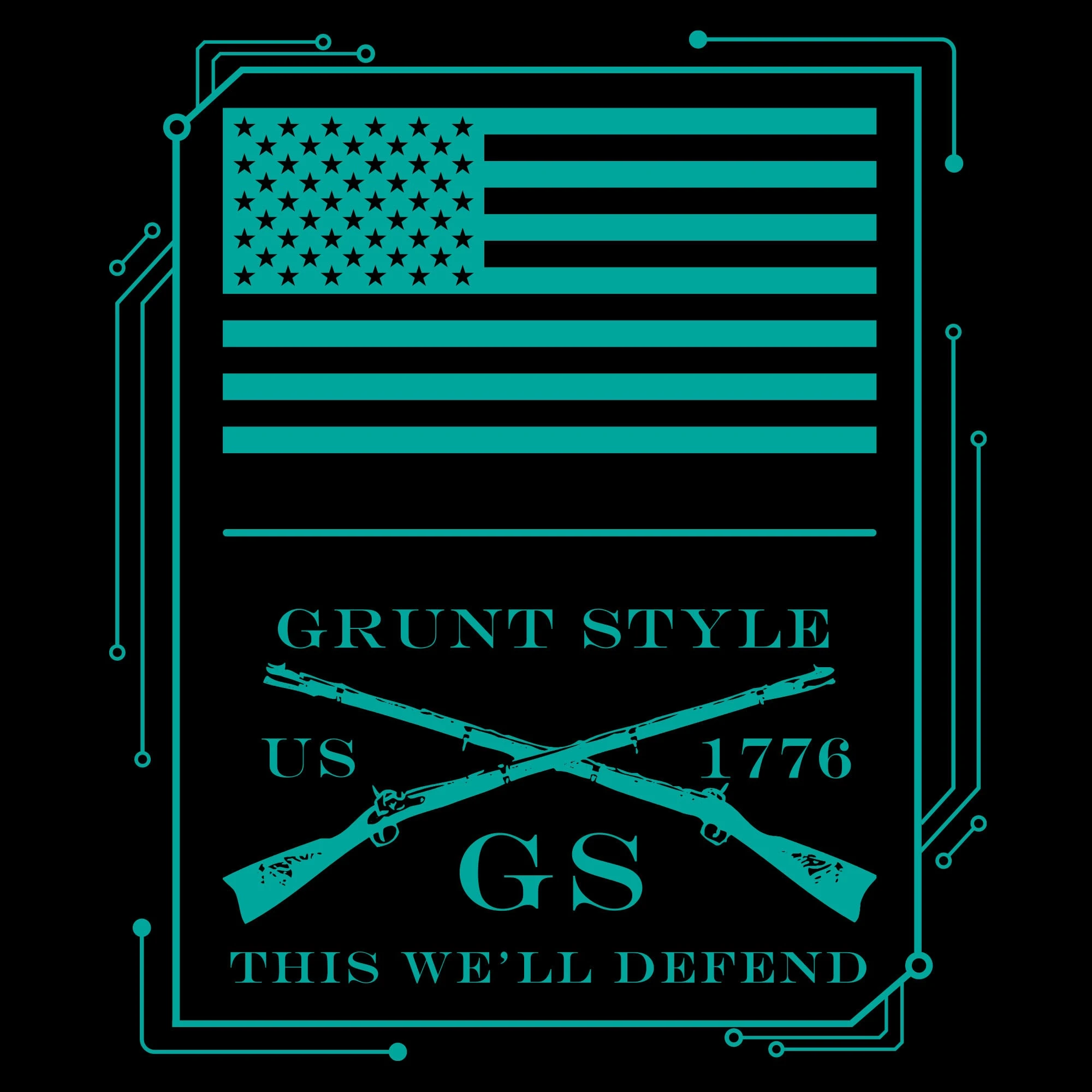 Circuit Skull Long Sleeve - Black 7 Circuit Skull Long Sleeve - Black - Image 5