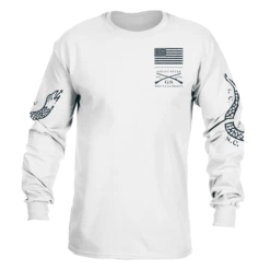 Join Or Die Long Sleeve - White 20 Join Or Die Long Sleeve - White -Daily Clothing Store GS5803 Men sJoinorDieLongSleeve White FRONT WEB READY