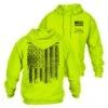 Red Blood Blue Collar™Hoodie - Safety Green -Daily Clothing Store GS5805 Men sRedBloodBlueCollar Hoodie SafetyGreen