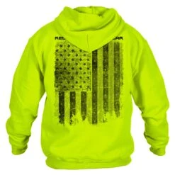 Red Blood Blue Collar™Hoodie - Safety Green -Daily Clothing Store GS5805 Men sRedBloodBlueCollar Hoodie SafetyGreen 1