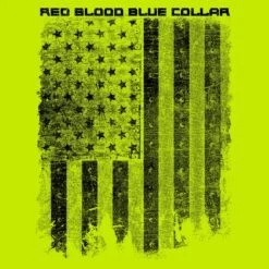 Red Blood Blue Collar™Hoodie - Safety Green -Daily Clothing Store GS5805 Men sRedBloodBlueCollar Hoodie SafetyGreen 3