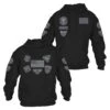Patriot Patch Hoodie - Black -Daily Clothing Store GS5819 PatriotPatchMen sHoodie Black WEB READY Stacked