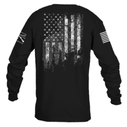 1776 Flag Long Sleeve - Black -Daily Clothing Store GS5833 Men s1776FlagLongSleeve Black WEB READY Back
