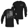 1776 Flag Long Sleeve - Black 1 1776 Flag Long Sleeve - Black -Daily Clothing Store GS5833 Men s1776FlagLongSleeve Black WEB READY Both