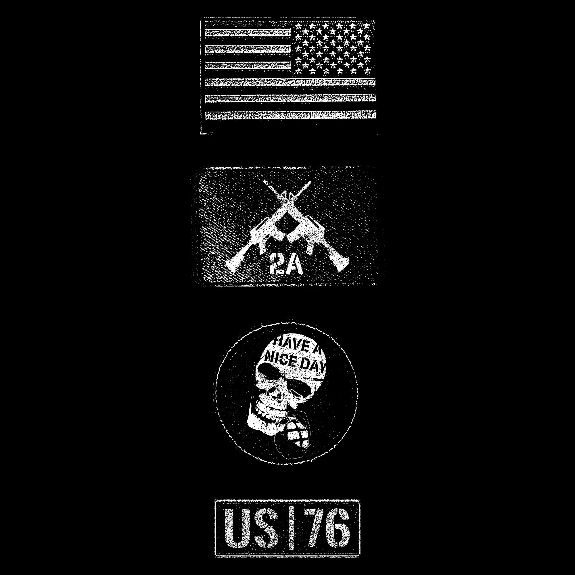 Patch Long Sleeve - Black 8 Patch Long Sleeve - Black - Image 6