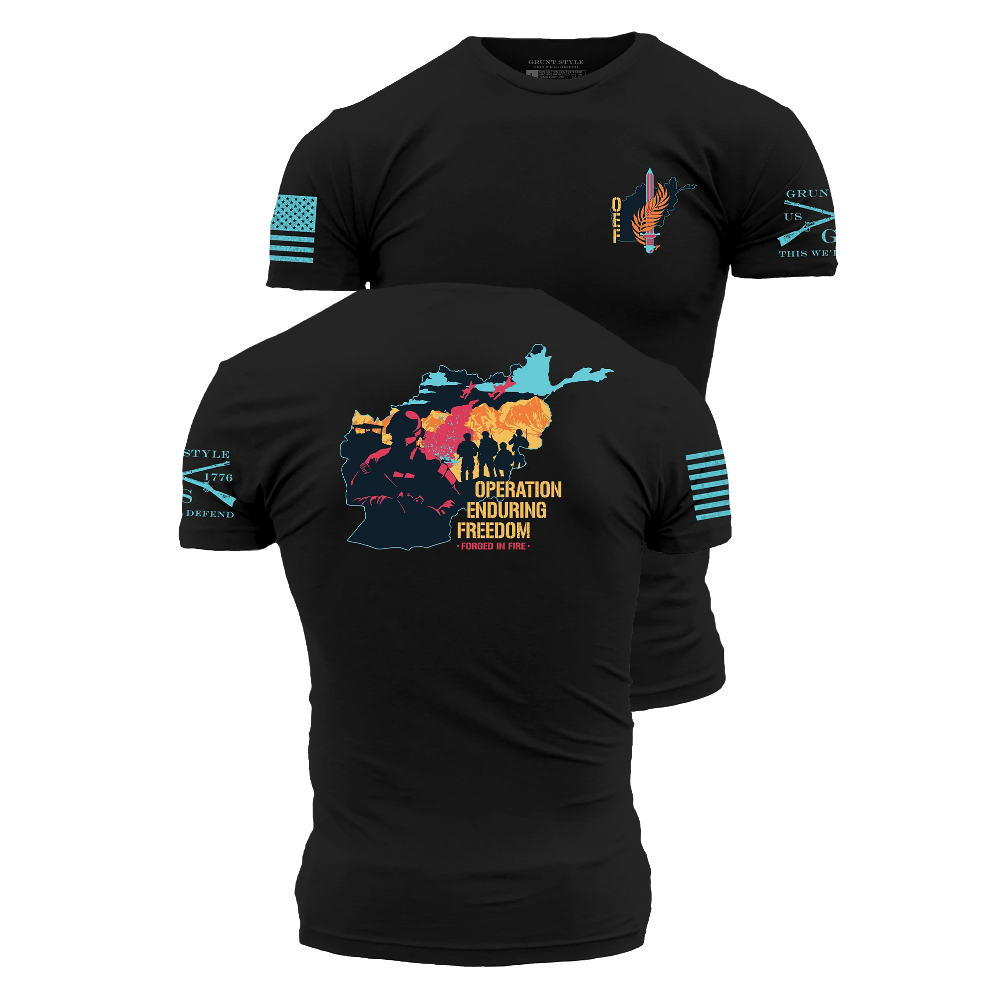 OEF - Forged In Fire T-Shirt - Black 3 OEF - Forged In Fire T-Shirt - Black