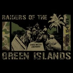 Raider Of The Green Islands T-Shirt - Black -Daily Clothing Store GS5862 Men sRaidersoftheGreenIslandsTee Black WEB READY ART