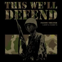 Pacific Theater T-Shirt - Black -Daily Clothing Store GS5863 Men sPacificTheaterTee Black WEB READY ART