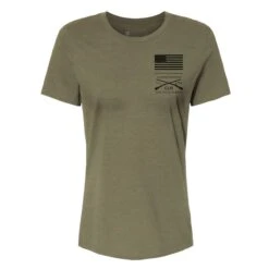 Women's Strength Through Suffering Relaxed Fit T-Shirt - Olive Triblend -Daily Clothing Store GS5883 Women s Strength Through Suffering Relaxed Fit Tee Olive Triblend front WEB READY