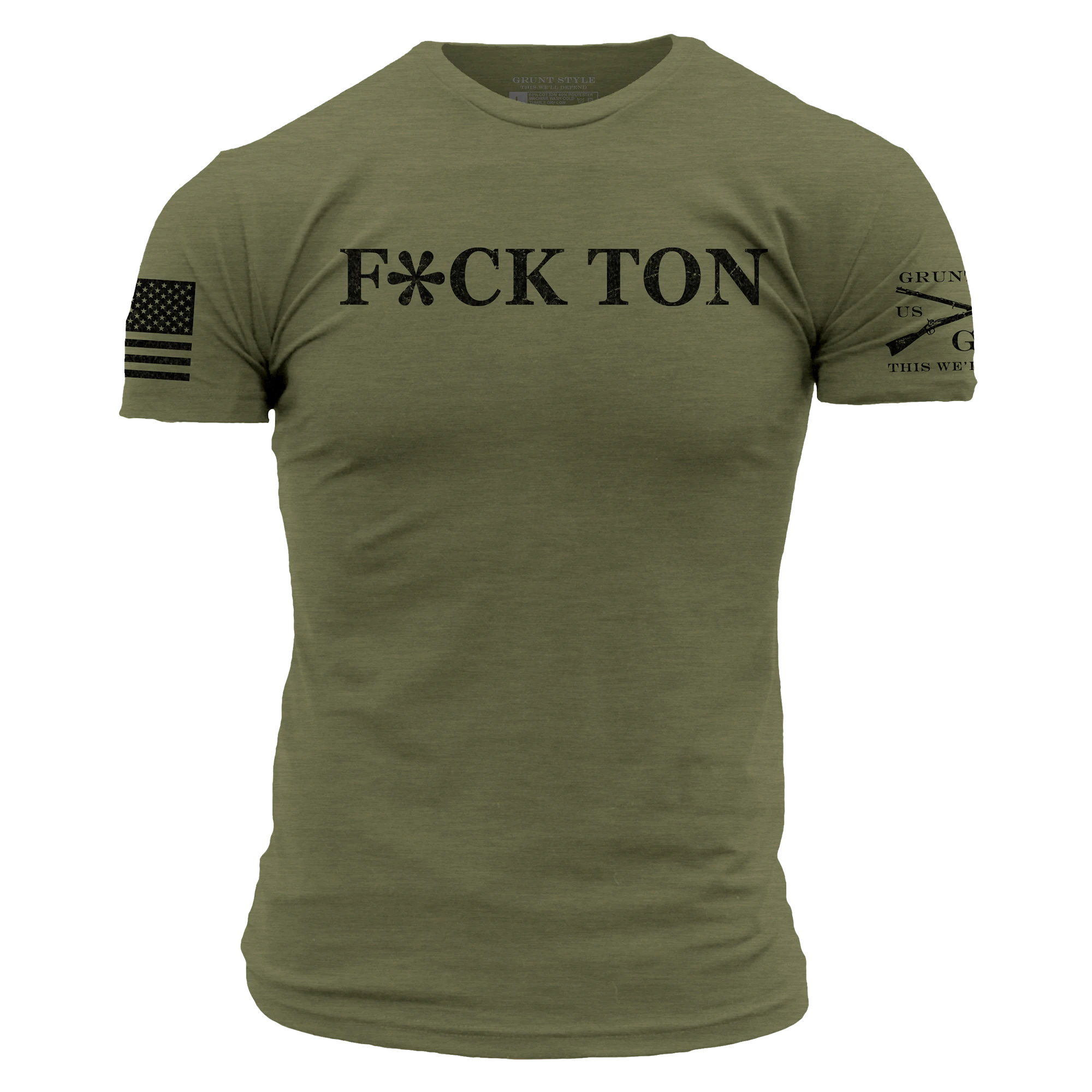 F*ck Ton T-Shirt - Military Green 7 F*ck Ton T-Shirt - Military Green - Image 5