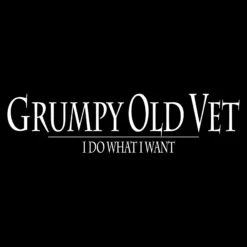 Men's Grumpy Old Vet Tank - Black -Daily Clothing Store GS5911 Men sGrumpyOldVetTank Black WEB READY FrontART