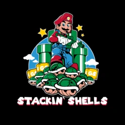 Stackin' Shells T-Shirt - Black -Daily Clothing Store GS5938 Men sStackin ShellsTee Black WEB READY 2023art