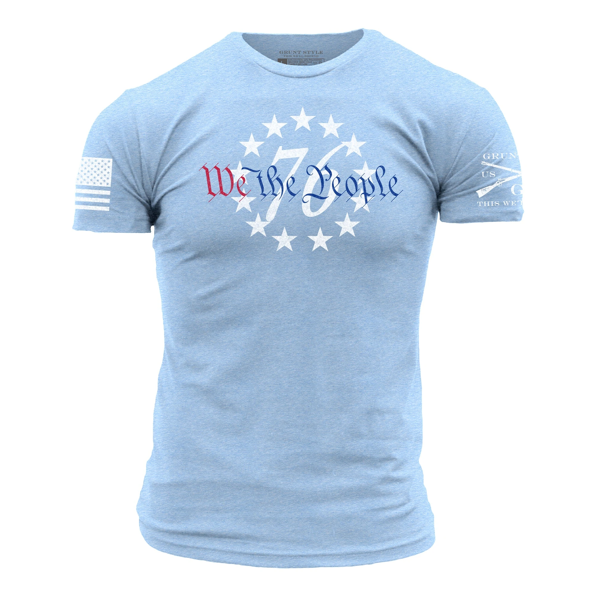 76 We The People T-Shirt - Heather Sky Blue 3 76 We The People T-Shirt - Heather Sky Blue