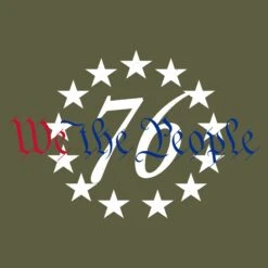 76 We The People T-Shirt - Military Green -Daily Clothing Store GS5957 Men s 76 We The People Tee Military Green WEB READY Artwork