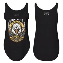 Women's Easy Rider Flowy Tank - Black -Daily Clothing Store GS5960 Women sEasyRiderFlowyTank BlackFRONTBACK