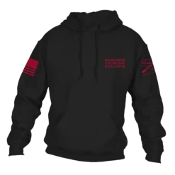 R.E.D. All Forces Hoodie - Black -Daily Clothing Store GS6069 Men sR.E.D.AllForcesHoodie Black WEB READY 2023frt