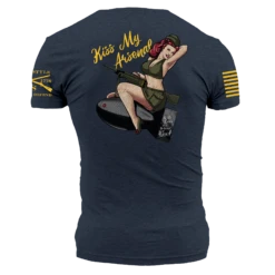 Kiss My Arsenal T-Shirt - Midnight Navy -Daily Clothing Store GS6072 Men sKissMyArsenalT Shirt MidnightNavy WEB READY Back