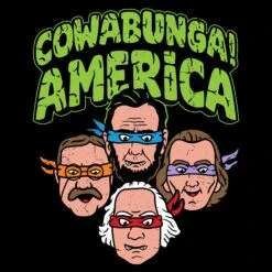 Cowabunga! America T-Shirt - Black 9 Cowabunga! America T-Shirt - Black -Daily Clothing Store GS6157 Men sCowabunga AmericaT Shirt Black WEB READY ART